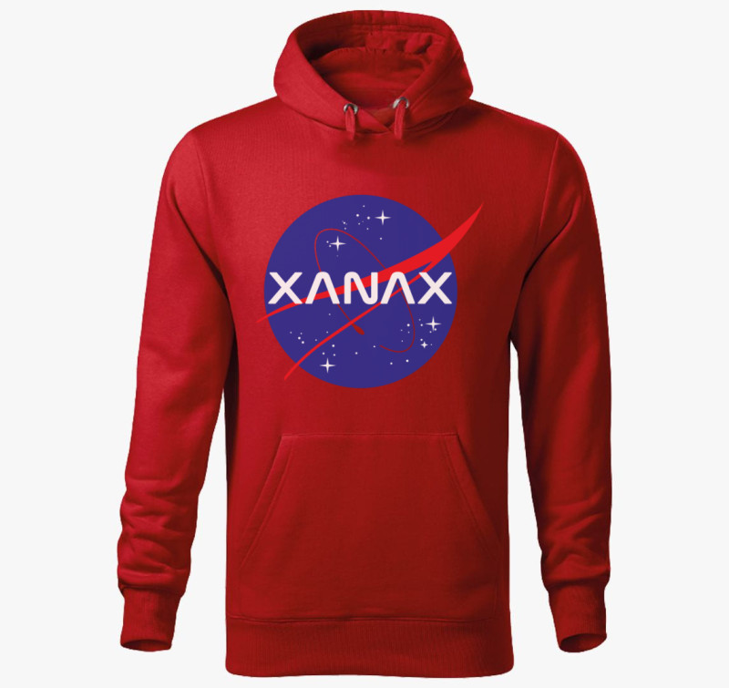 Xanax kapucnis pulóver — Piros