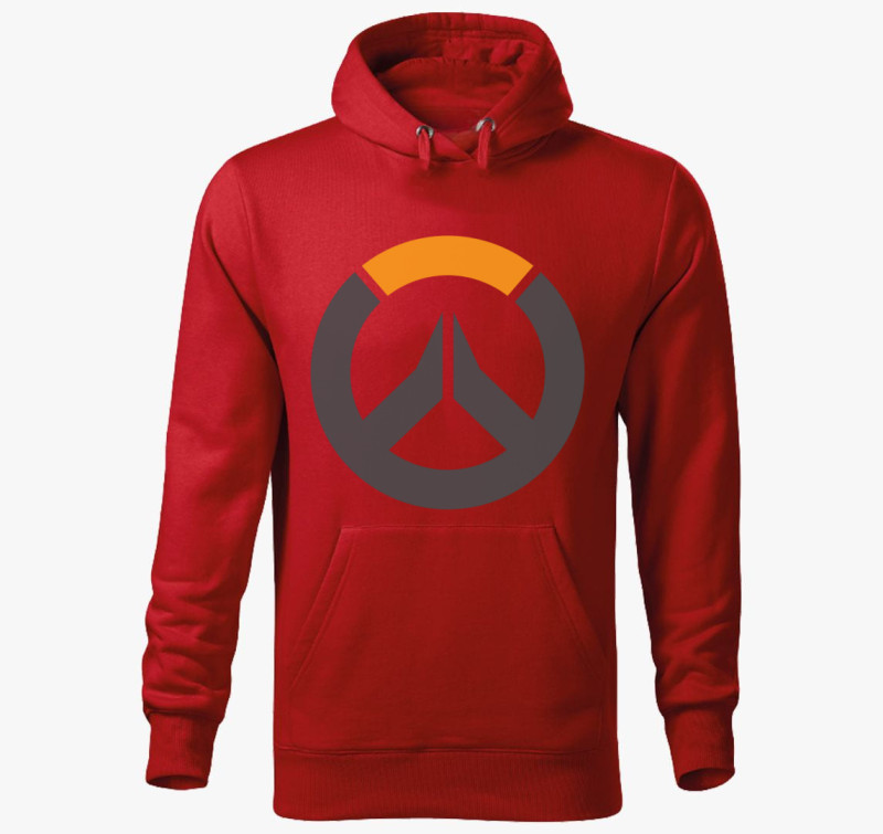 Overwatch (Jel) Gamer kapucnis pulóver — Piros