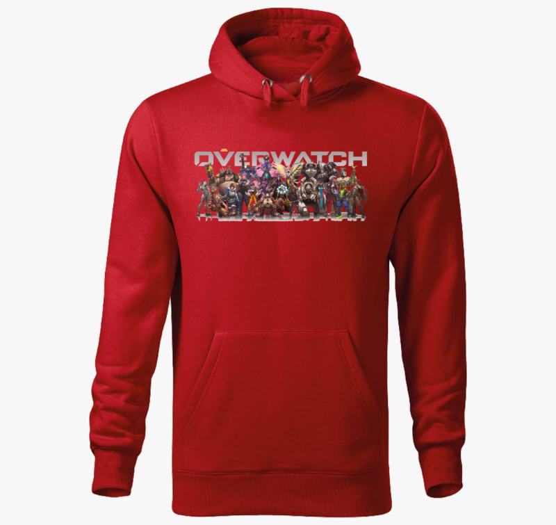 Overwatch kapucnis pulóver - Gamer — Piros