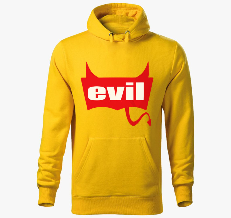 Evil kapucnis pulóver — Sárga