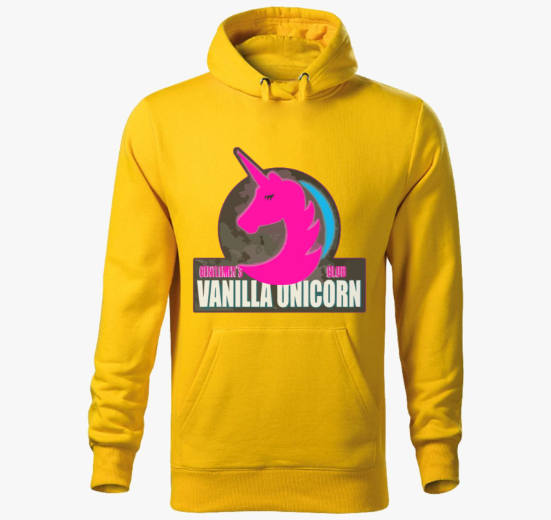 Vanilla unicorn kapucnis pulóver — Sárga
