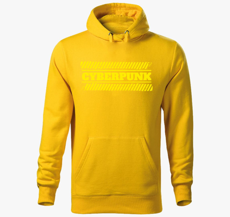Cyberpunk minta kapucnis pulóver — Sárga