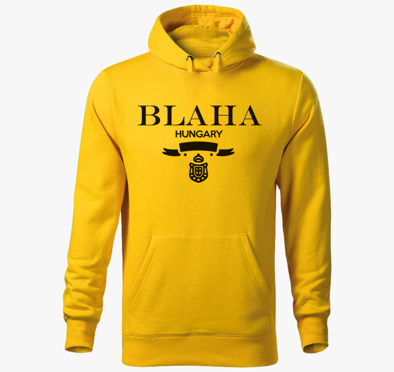 Blaha hungary kapucnis pulóver — Sárga