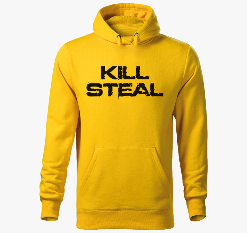 Kill steal kapucnis pulóver — Sárga