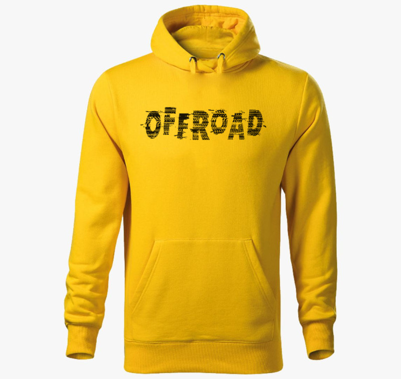 Offroad kapucnis pulóver — Sárga