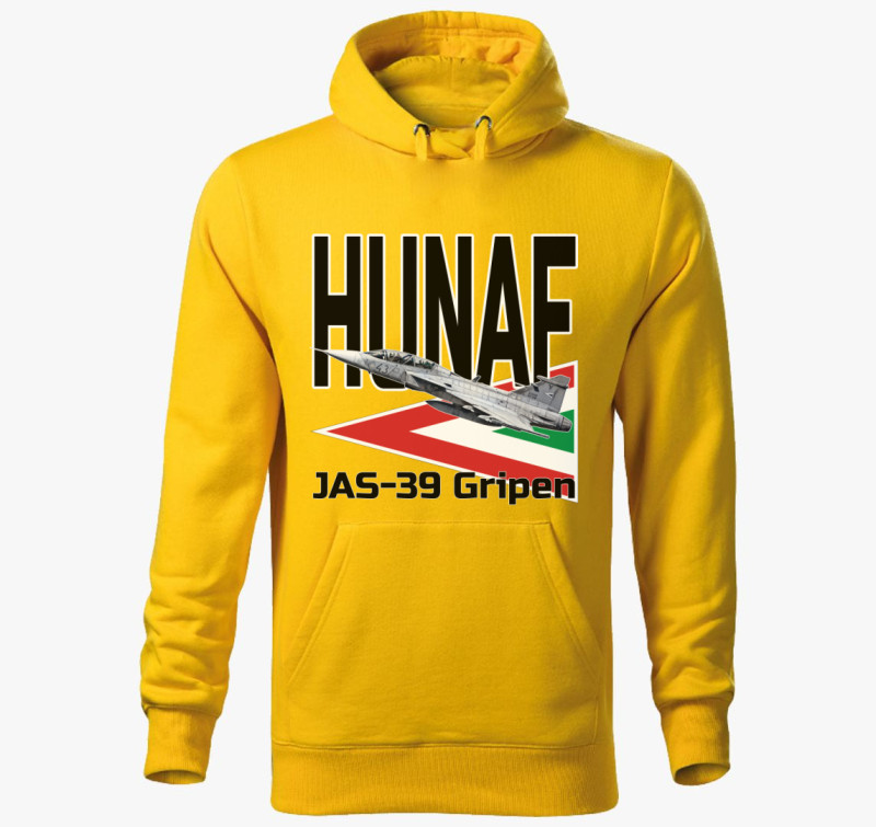 Légierő JAS-39 2 kapucnis pulóver — Sárga
