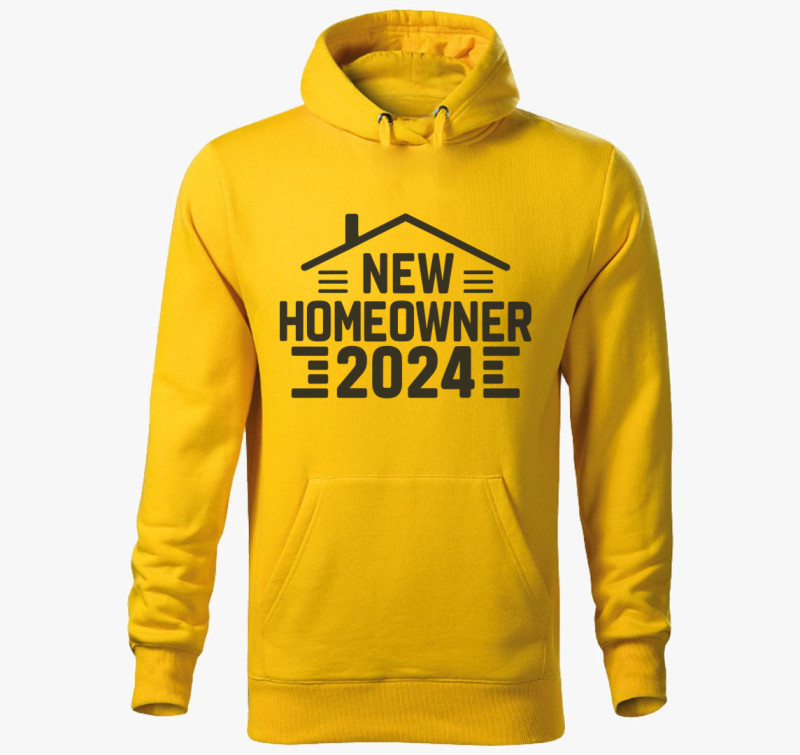 New Homeowner 2024 kapucnis pulóver — Sárga