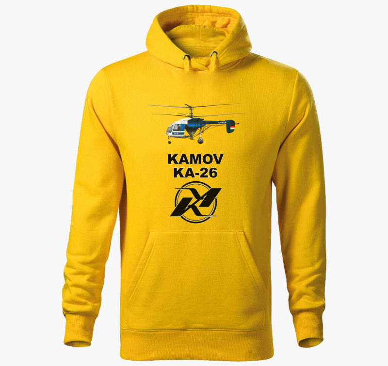 Ka-26 HSF kapucnis pulóver — Sárga