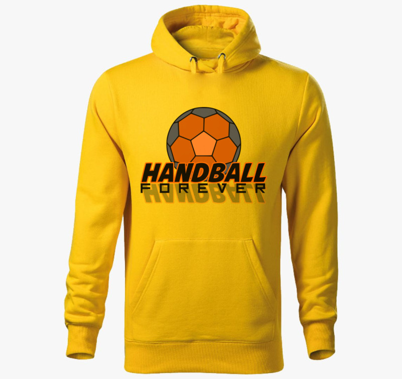 Handball forever kapucnis pulóver — Sárga