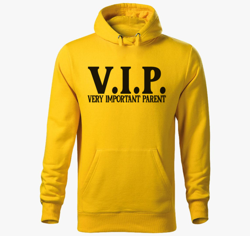 VIP parent kapucnis pulóver — Sárga