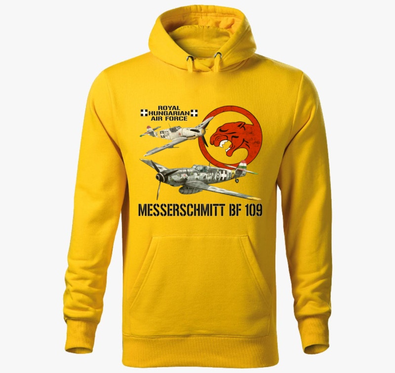 Messerschmitt BF 109 3 kapucnis pulóver — Sárga
