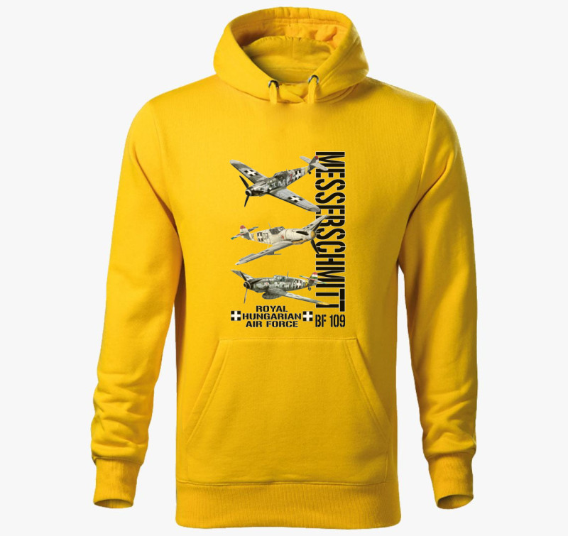 Messerschmitt BF 109 4 kapucnis pulóver — Sárga