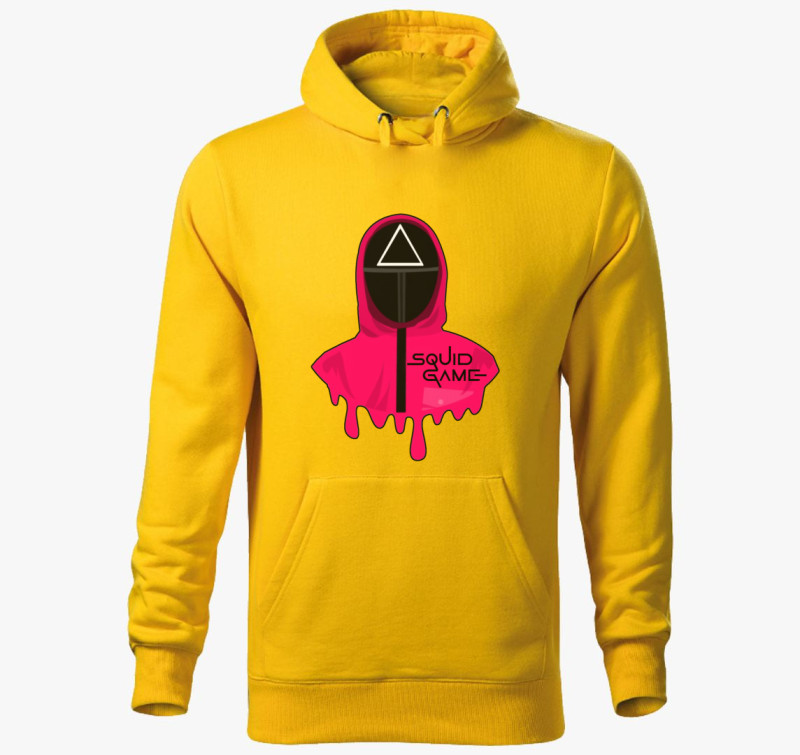 Squid Game Triangle Guard kapucnis pulóver — Sárga