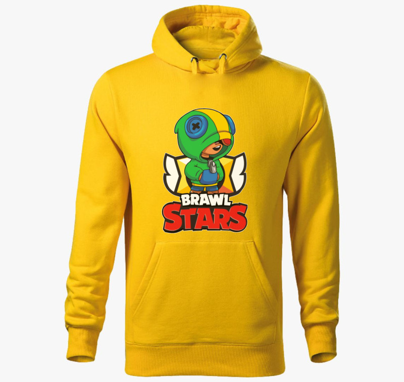 Brawl Stars - Leon kapucnis pulóver — Sárga