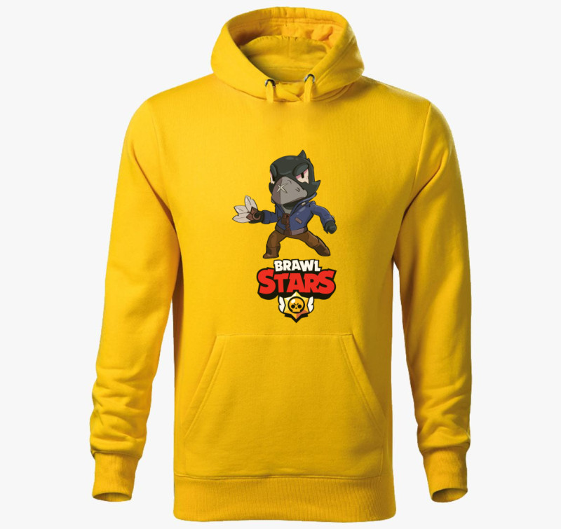 Brawl Stars Heroes - Holló kapucnis pulóver — Sárga