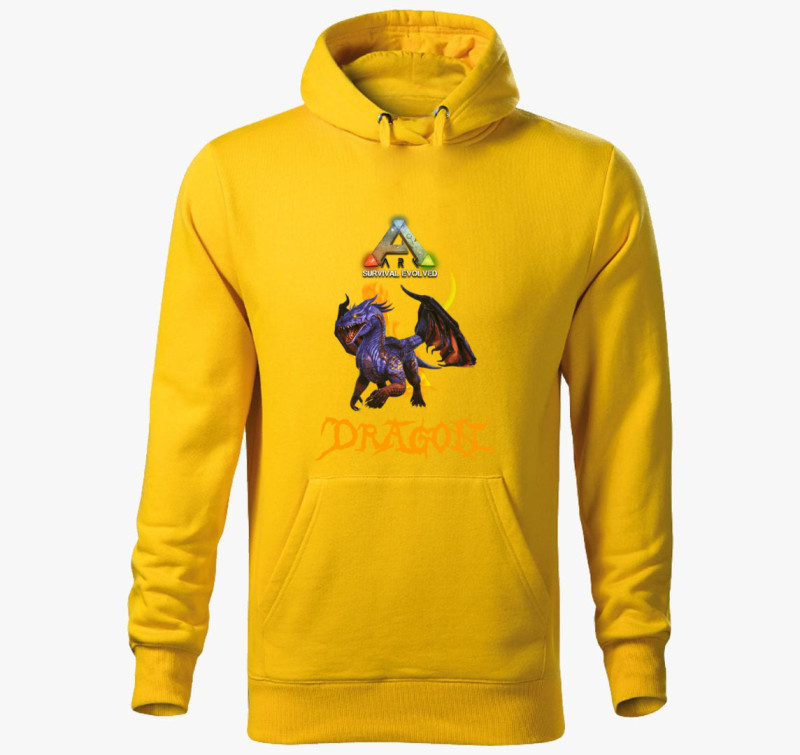 Ark Dragon kapucnis pulóver — Sárga