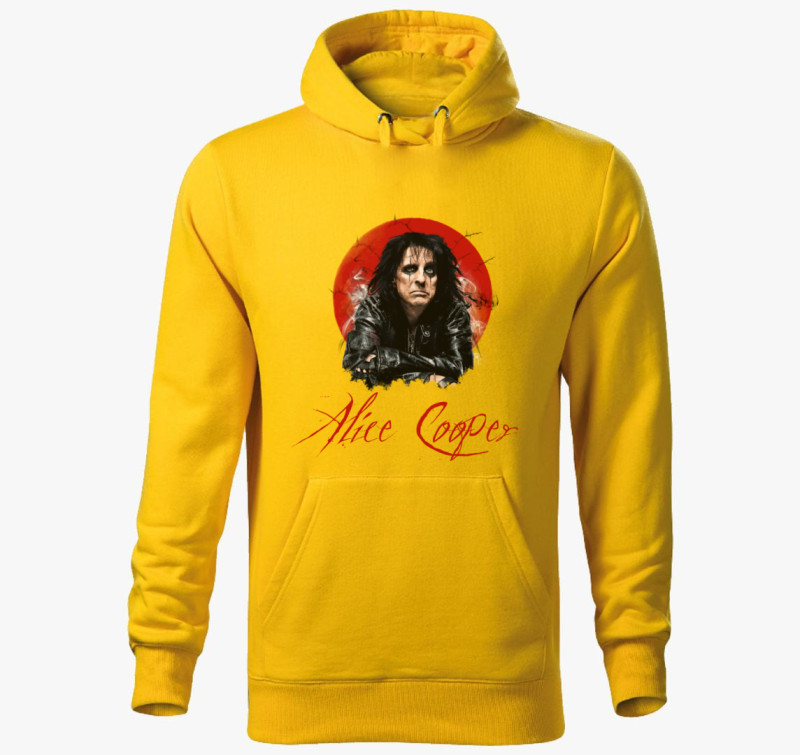 Alice Cooper kapucnis pulóver — Sárga
