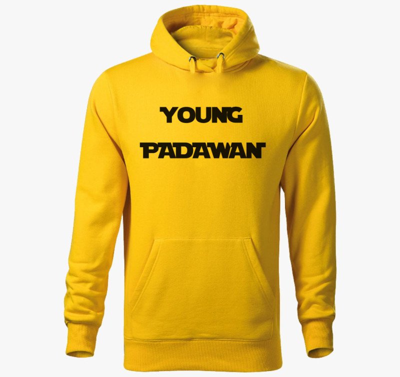 Young padawan kapucnis pulóver — Sárga