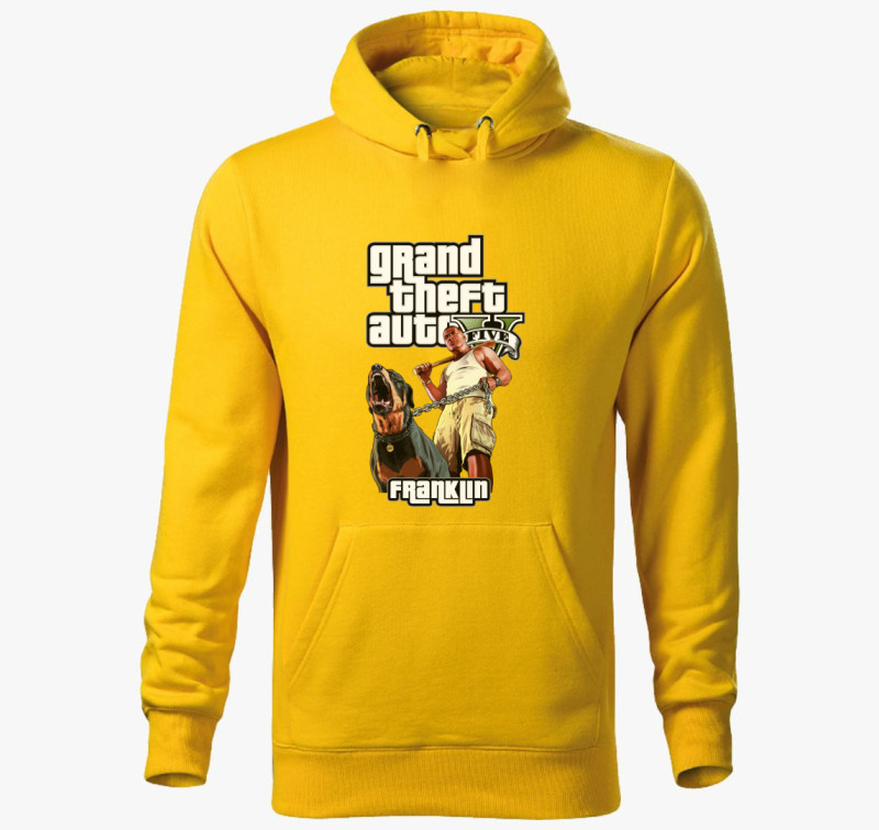GTA 5 Franklin kapucnis pulóver — Sárga