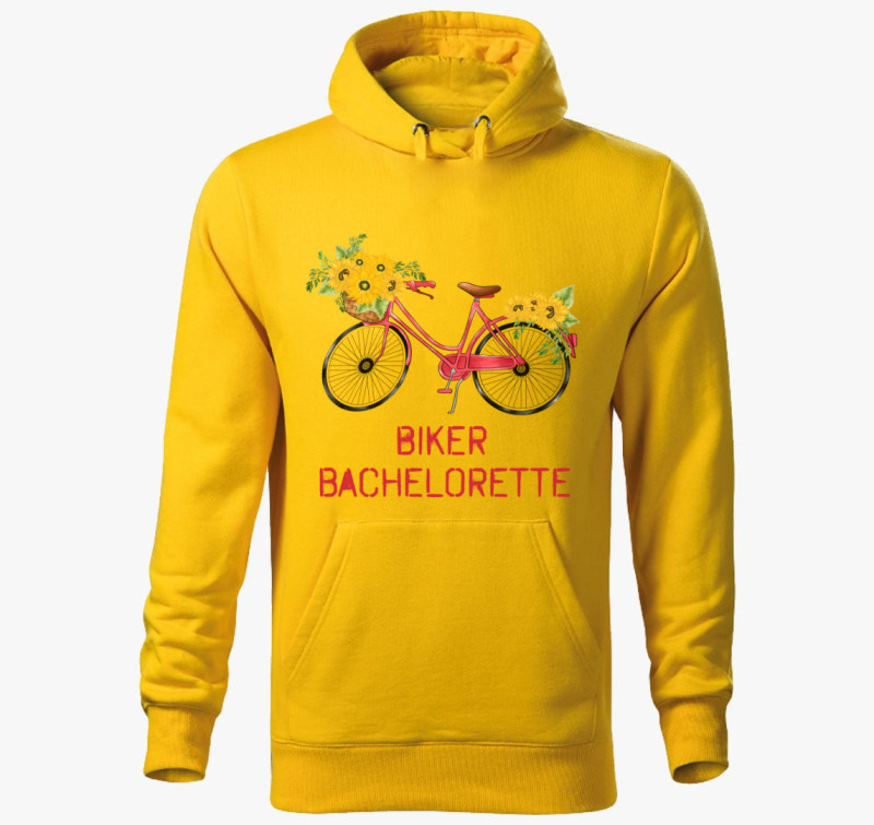 Biker Bachelorette kapucnis pulóver — Sárga