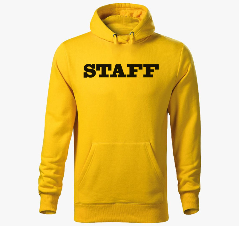 Staff kapucnis pulóver — Sárga