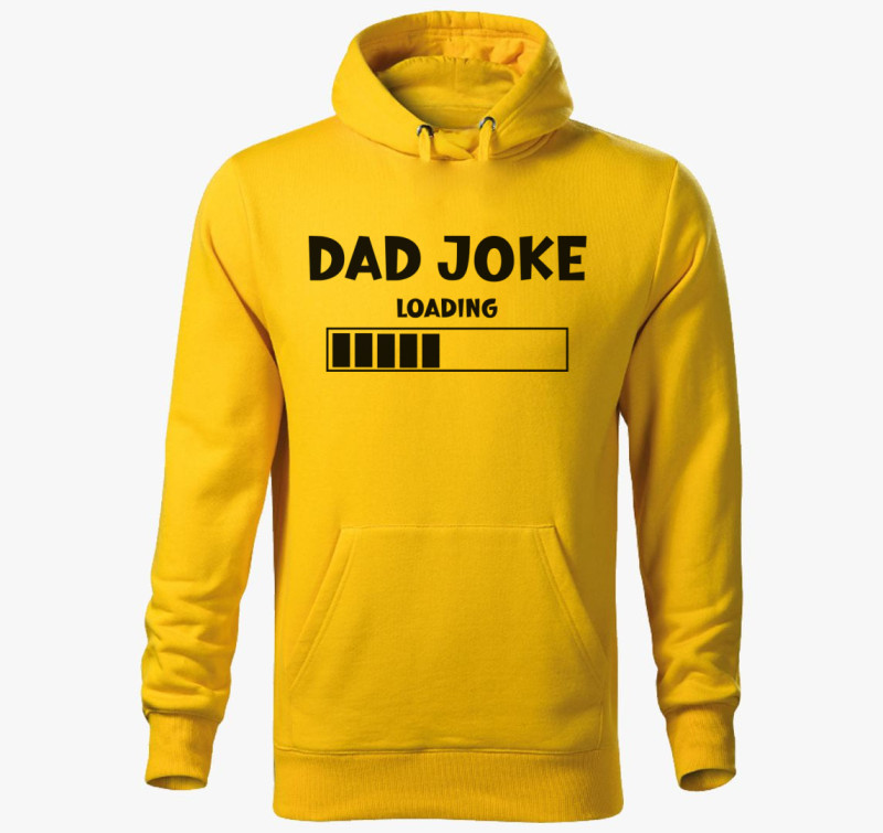 Dad joke loading kapucnis pulóver — Sárga