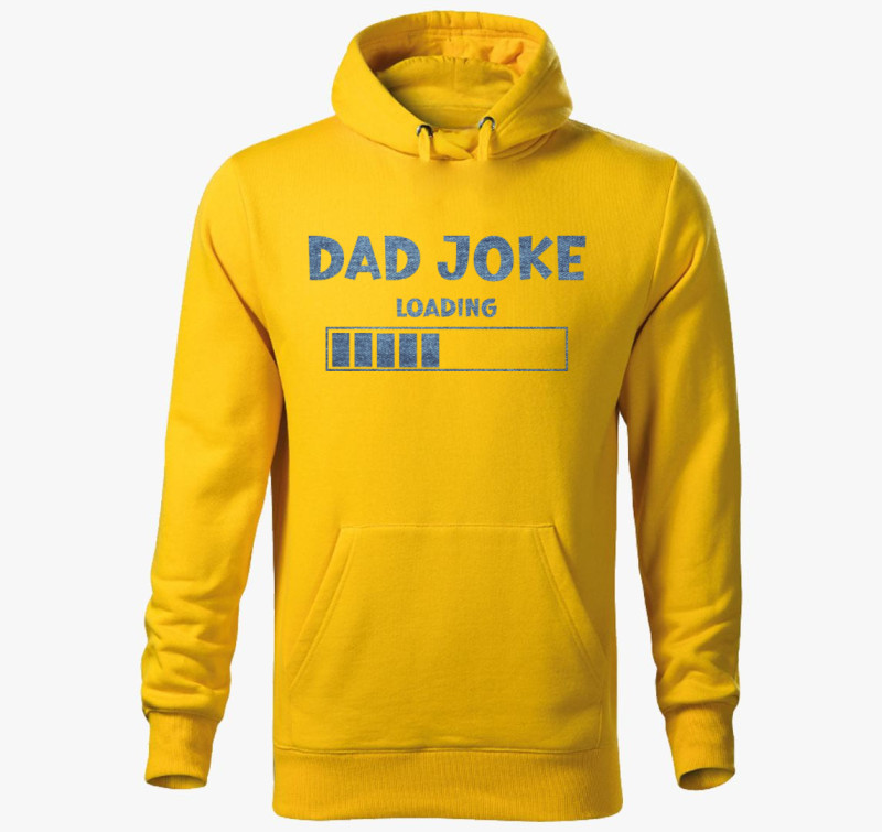 Dad joke jeans kapucnis pulóver — Sárga