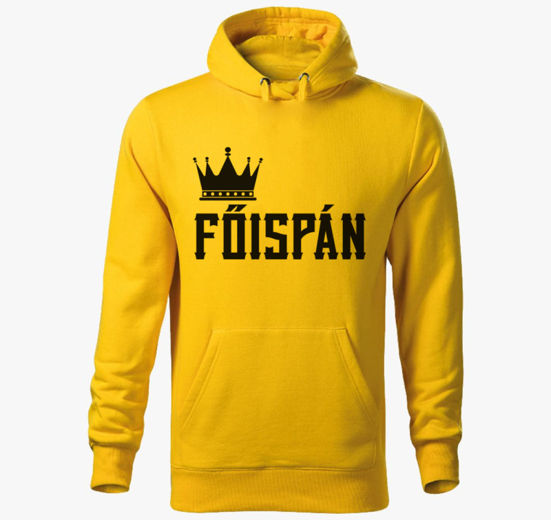 Főispán kapucnis pulóver — Sárga