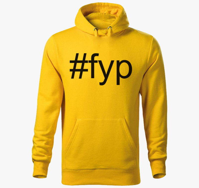 Fyp kapucnis pulóver — Sárga