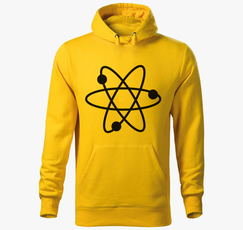 Atom kapucnis pulóver — Sárga