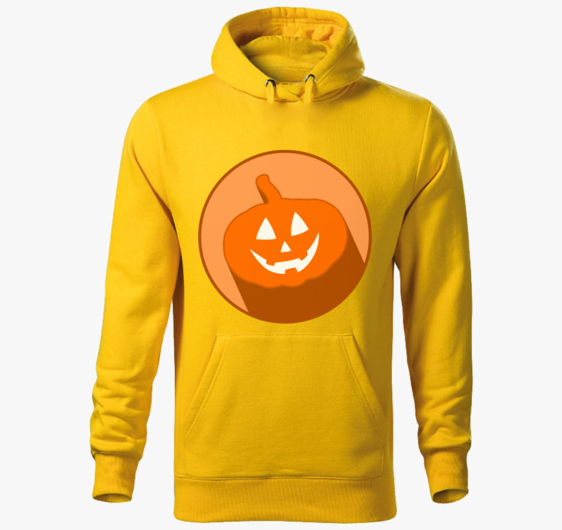 Ikon halloweenes kapucnis pulóver — Sárga