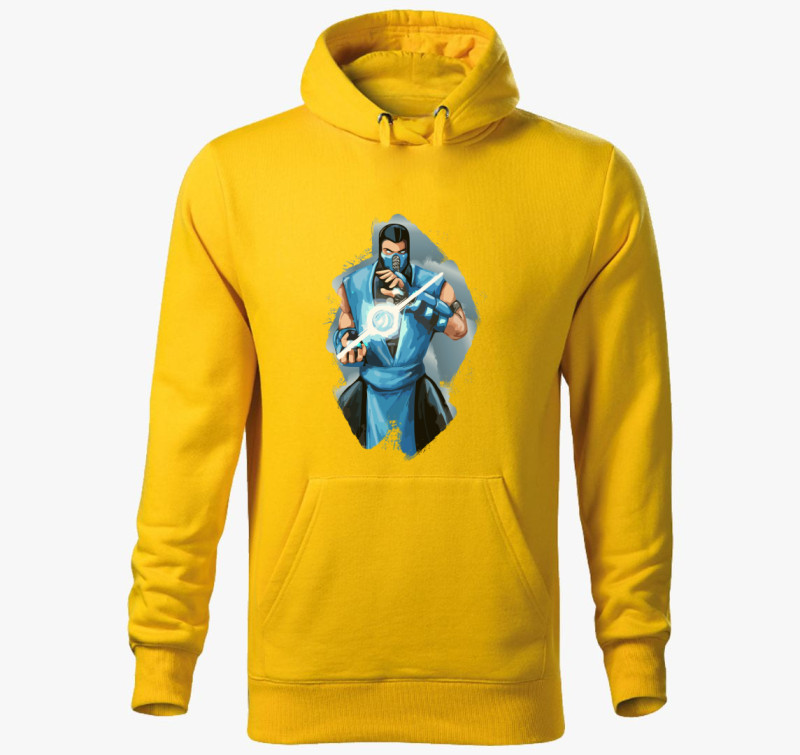 Mortal Kombat SubZero avatar kapucnis pulóver — Sárga