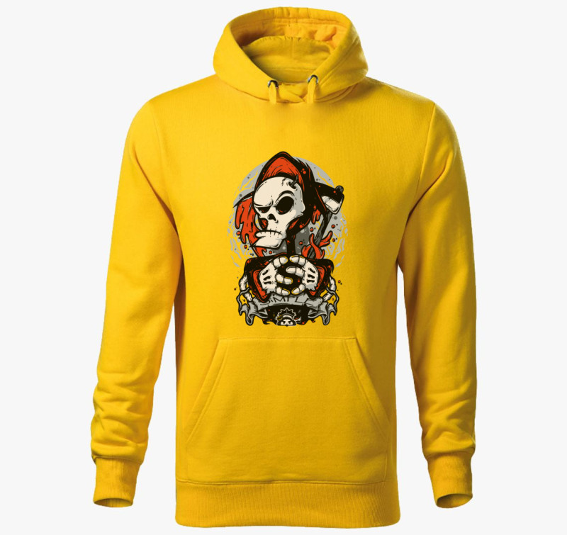 Billy és Mandy kalandjai a Kaszással kapucnis pulóver — Sárga