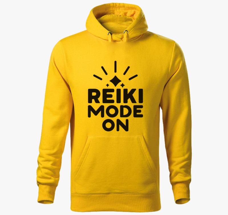Reiki mode on kapucnis pulóver — Sárga