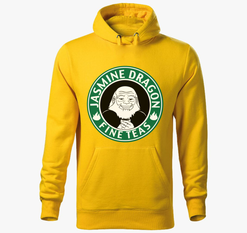 Avatar tea kapucnis pulóver — Sárga