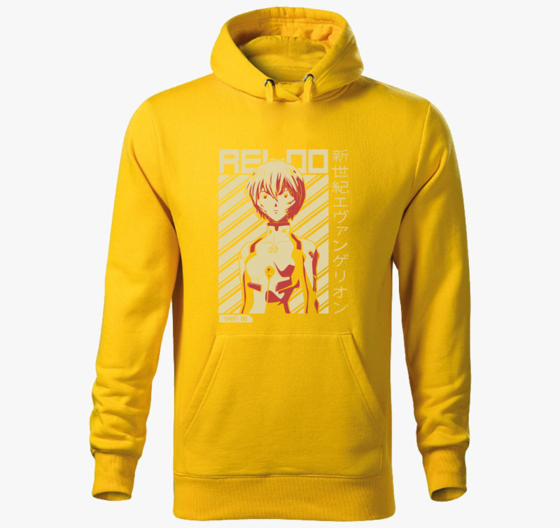 Neon Genesis Evangelion - Rei kapucnis pulóver — Sárga