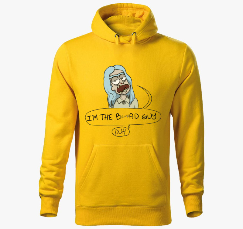 Rick és Morty - Billie Eilish Rick kapucnis pulóver — Sárga