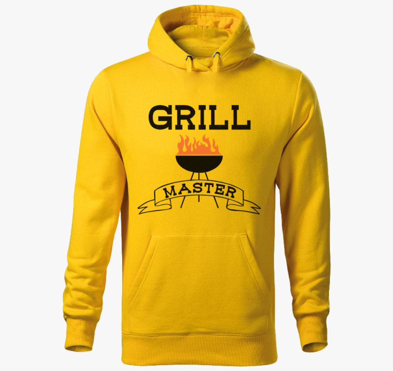 Grill Mester kapucnis pulóver — Sárga
