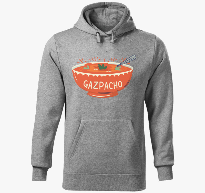 Gazpacho kapucnis pulóver — Sötétszürke