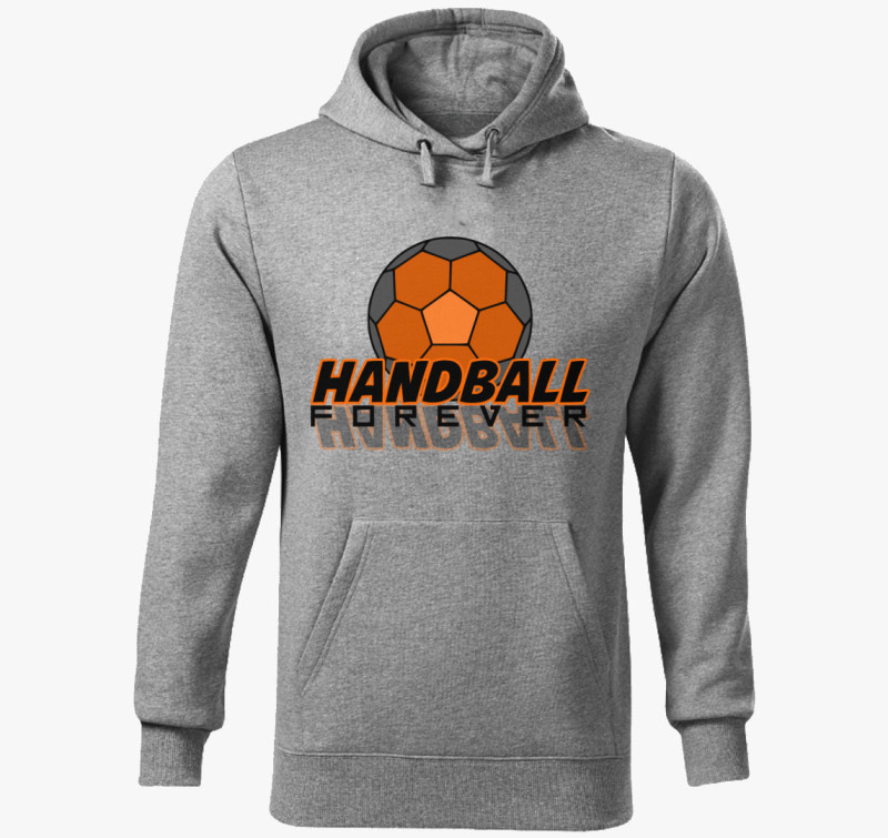 Handball forever kapucnis pulóver — Sötétszürke