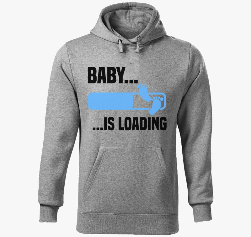 Baby is loading fiú kapucnis pulóver — Sötétszürke