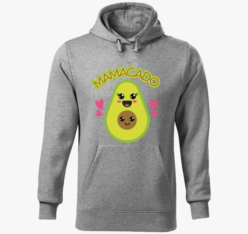 Mamacado kapucnis pulóver — Sötétszürke