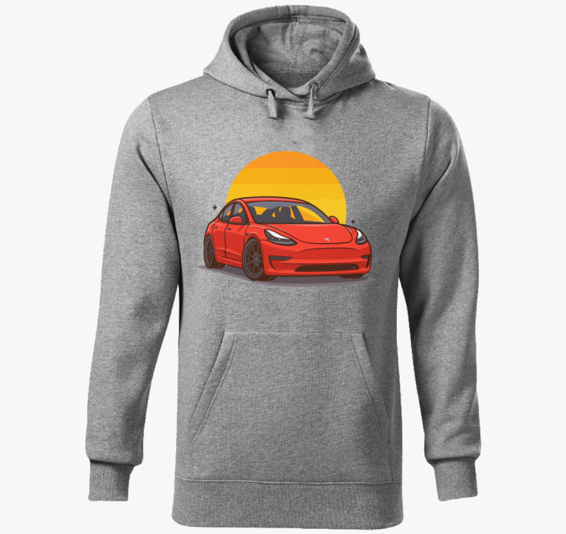 TESLANAP kapucnis pulóver — Sötétszürke