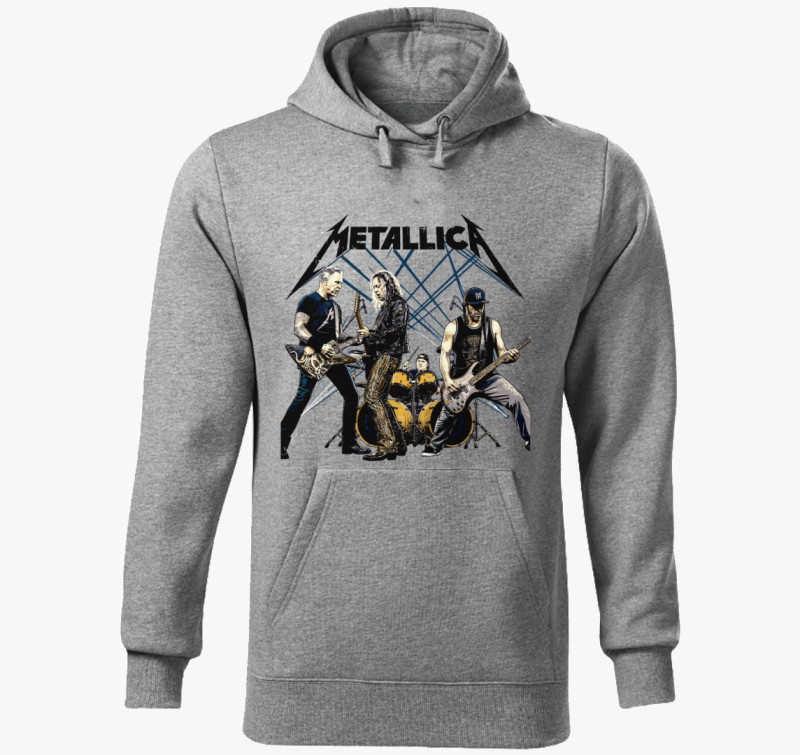 Metallica Band Art kapucnis pulóver — Sötétszürke