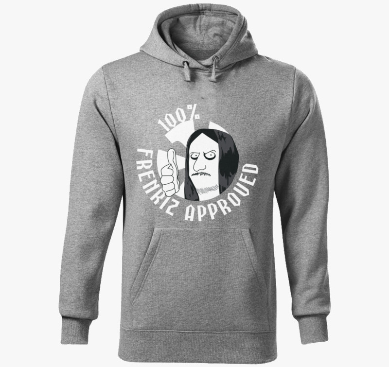 Fenriz 100% approved kapucnis pulóver — Sötétszürke