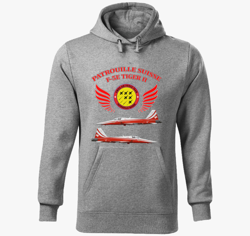 Patrouille Suisse póló — Sötétszürke