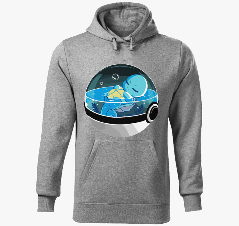 Pokemon Squirtle kapucnis pulóver — Sötétszürke