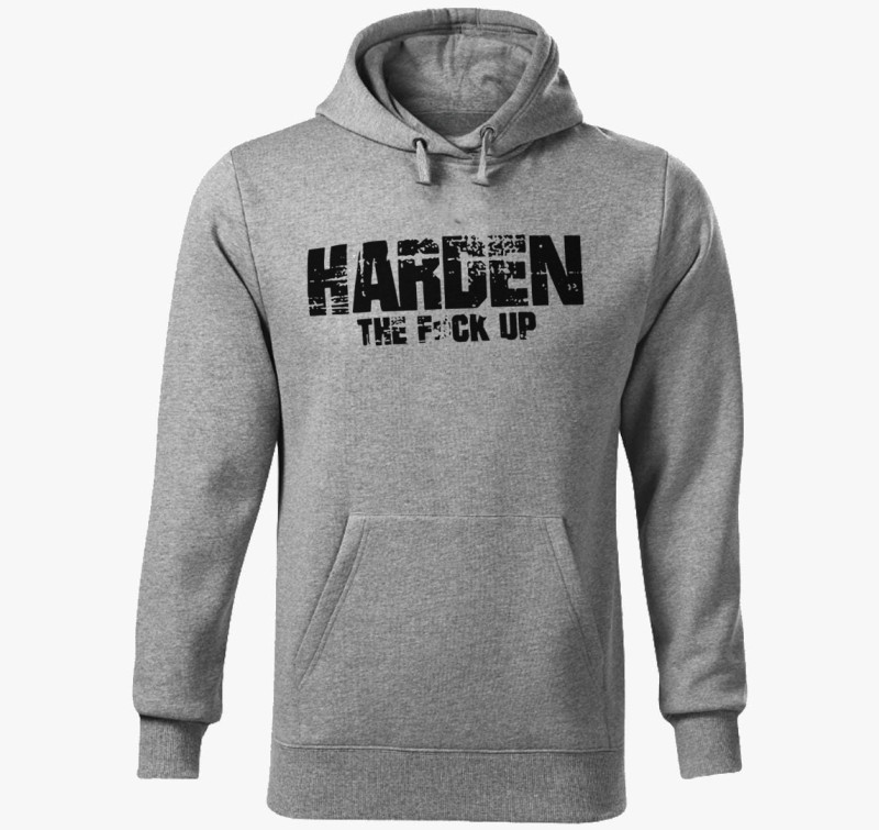 Harden kapucnis pulóver — Sötétszürke