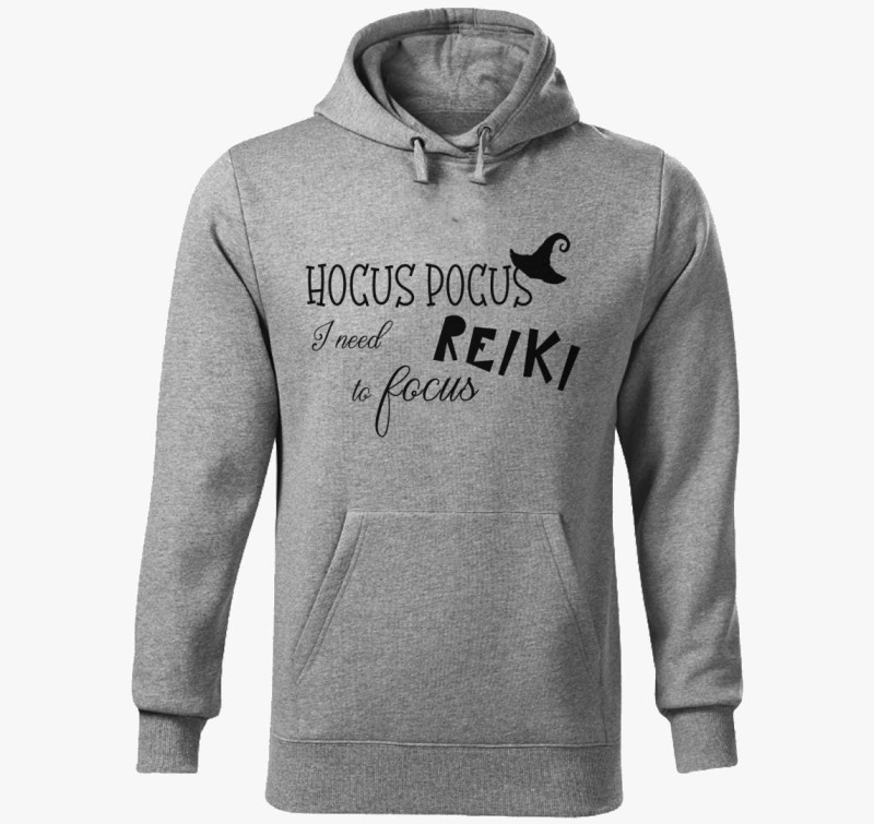 Hocus pocus reiki kapucnis pulóver — Sötétszürke