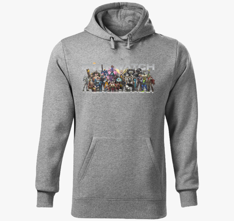 Overwatch kapucnis pulóver - Gamer — Sötétszürke
